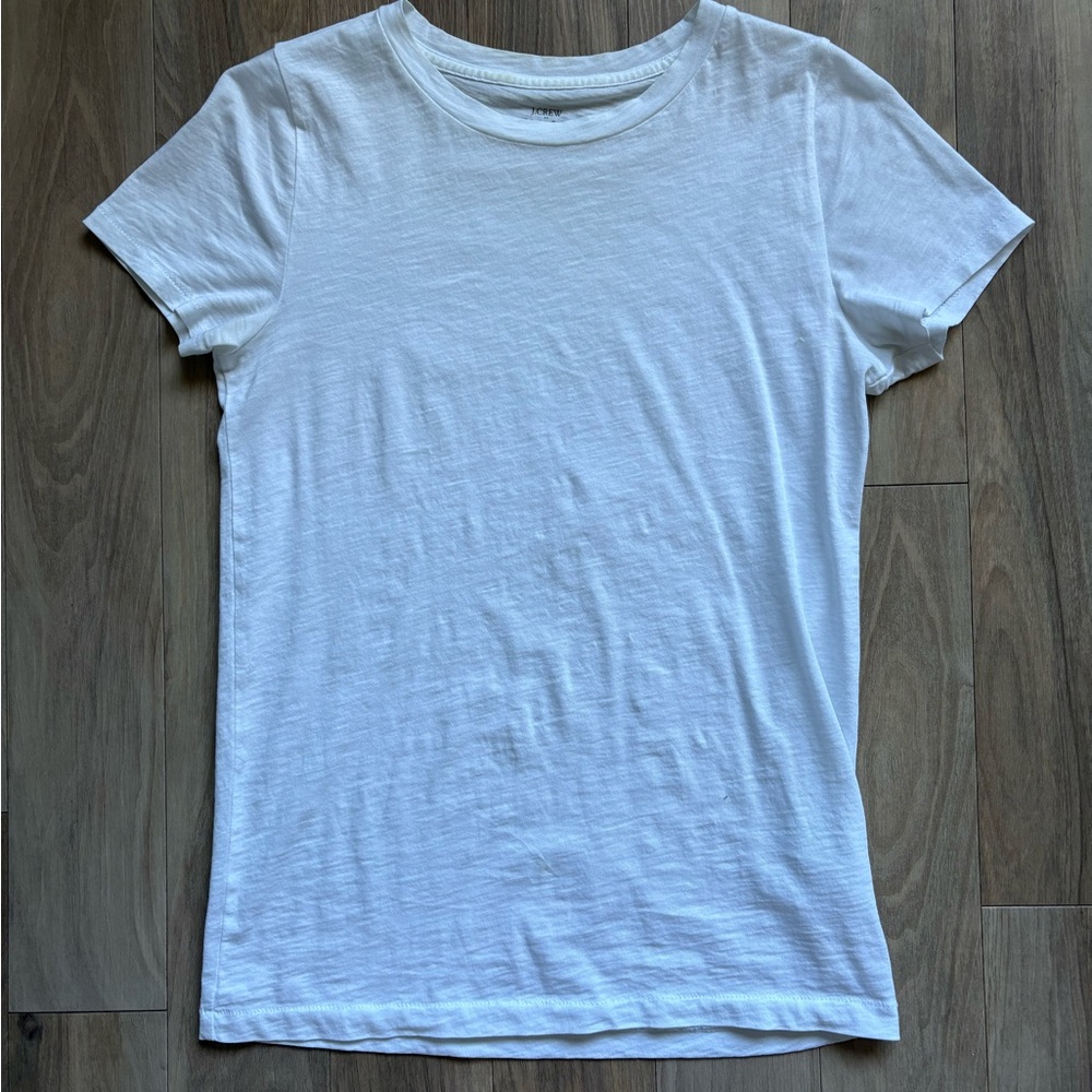 J Crew Classic White Women's T-Shirt